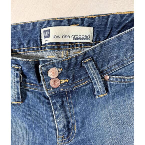 GAP Low Rise Cropped Stretch Denim Capri Women Jeans Size 2 - Picture 3 of 16